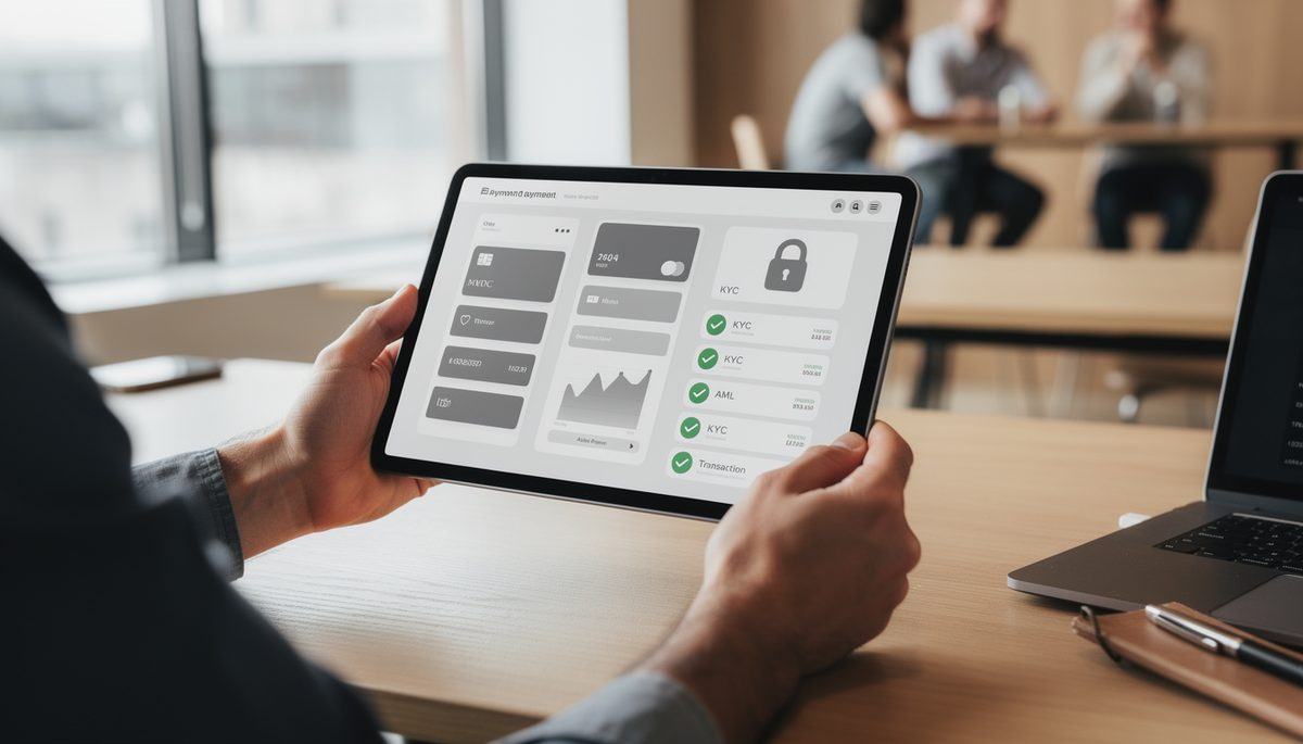 Founder working on fintech app wireframes